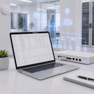 MikroTik RouterOS configuratiescherm voor netwerkbeheer