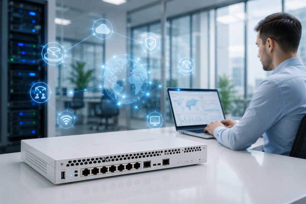 MikroTik RouterOS apparaat voor geavanceerde routing