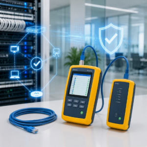 Fluke-tester voor netwerkcertificering