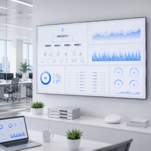 Overzichtelijk monitoringdashboard met grafieken