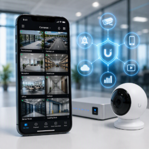 UniFi Protect app op smartphone